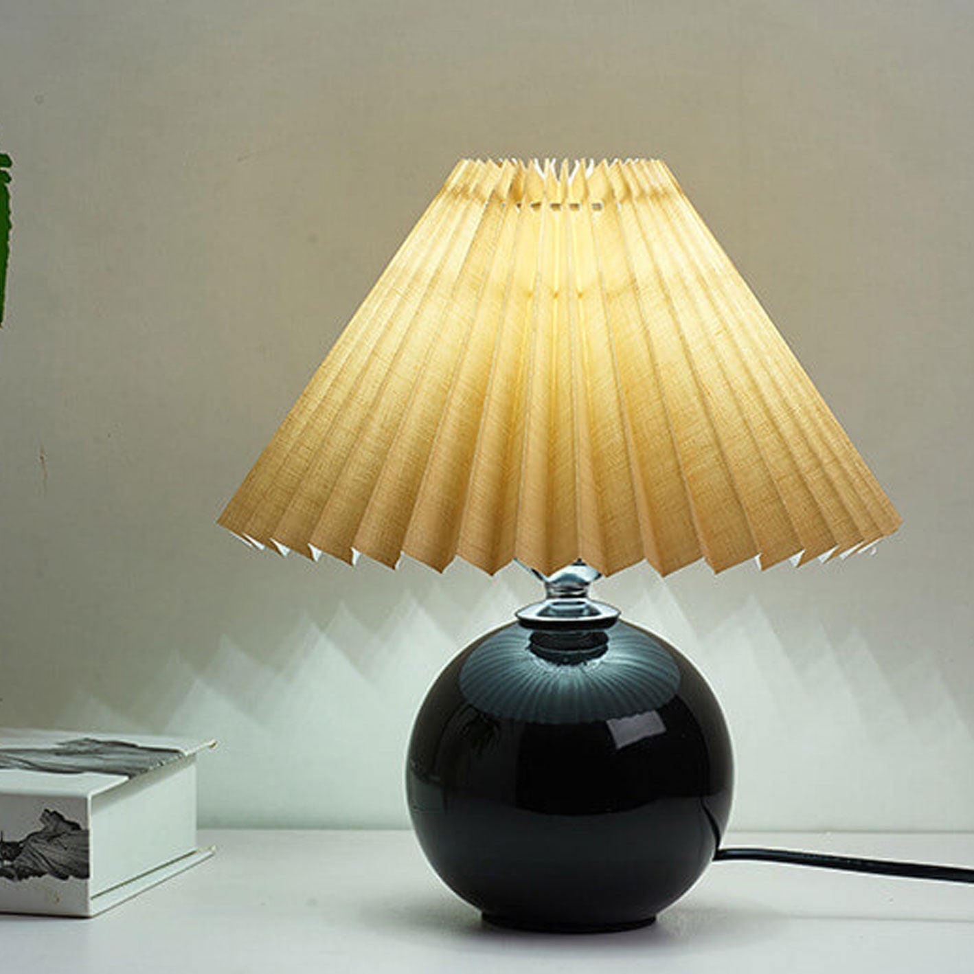 Nordic Ceramic Pleated Table Light | 1-Lampe