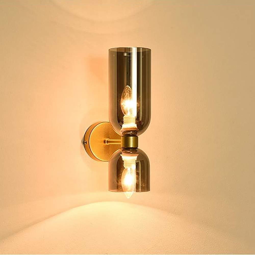 Doppeltköpfige Glas-Wandlampe LED-Wandleuchte