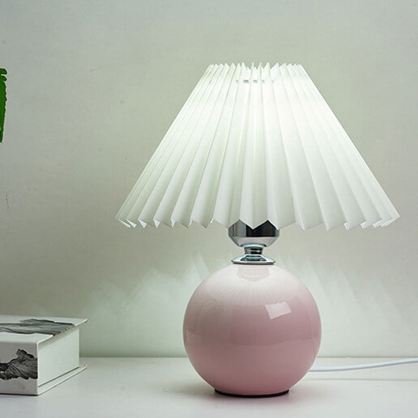 Nordic Ceramic Pleated Table Light | 1-Lampe