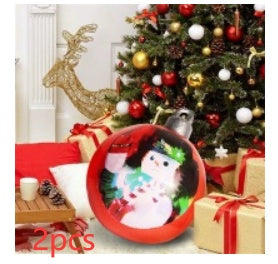 Aufblasbare Weihnachtskugel Außen Deko 60cm – Wetterbeständige PVC Weihnachtsdekoration