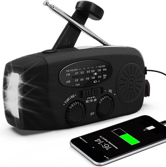 NoodRadio PowerSafe Mini – Kompakte Notfallradio mit Taschenlampe und Powerbank