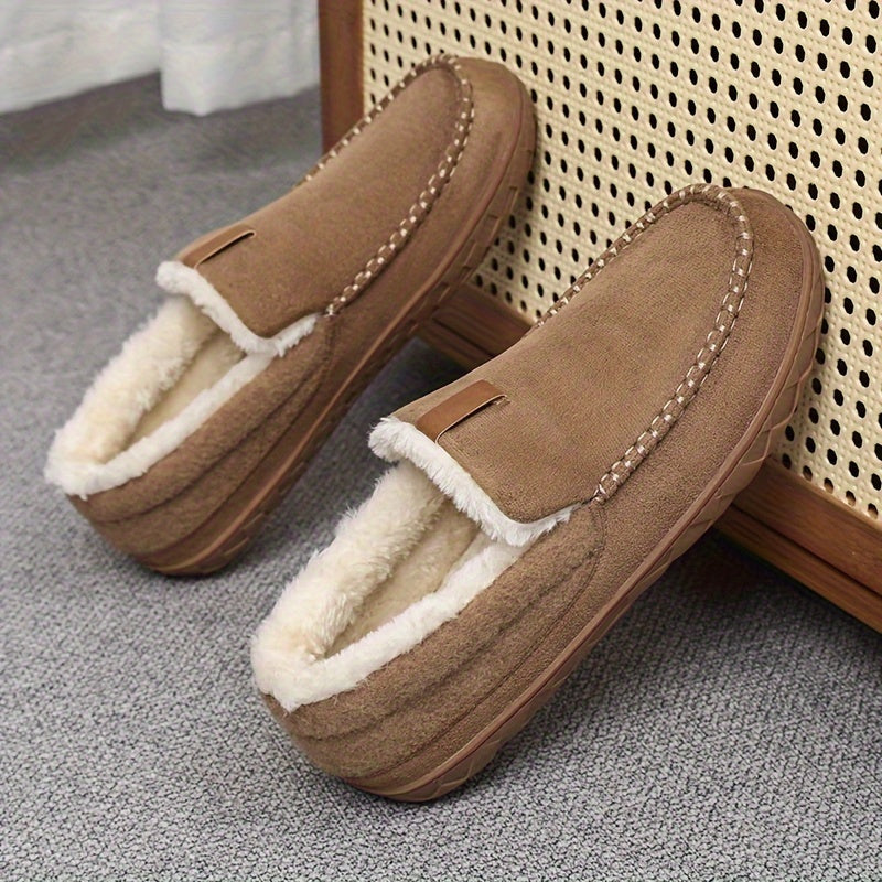 Winter Hausschuhe für Herren – Warme Schaffell Slipper für Zuhause