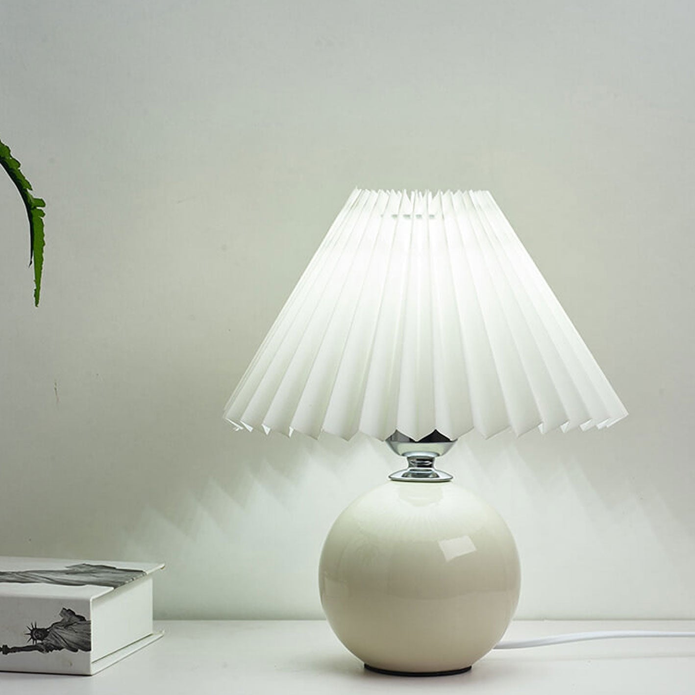 Nordic Ceramic Pleated Table Light | 1-Lampe
