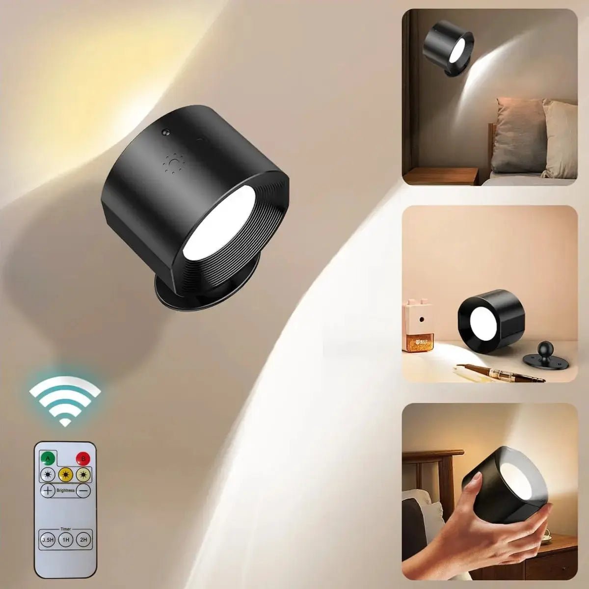 Wiederaufladbare LED-Wandleuchte