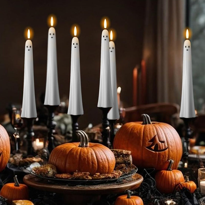SpookGlow Spuklicht | Fernbedienbare 3D-Kerze mit Flamme