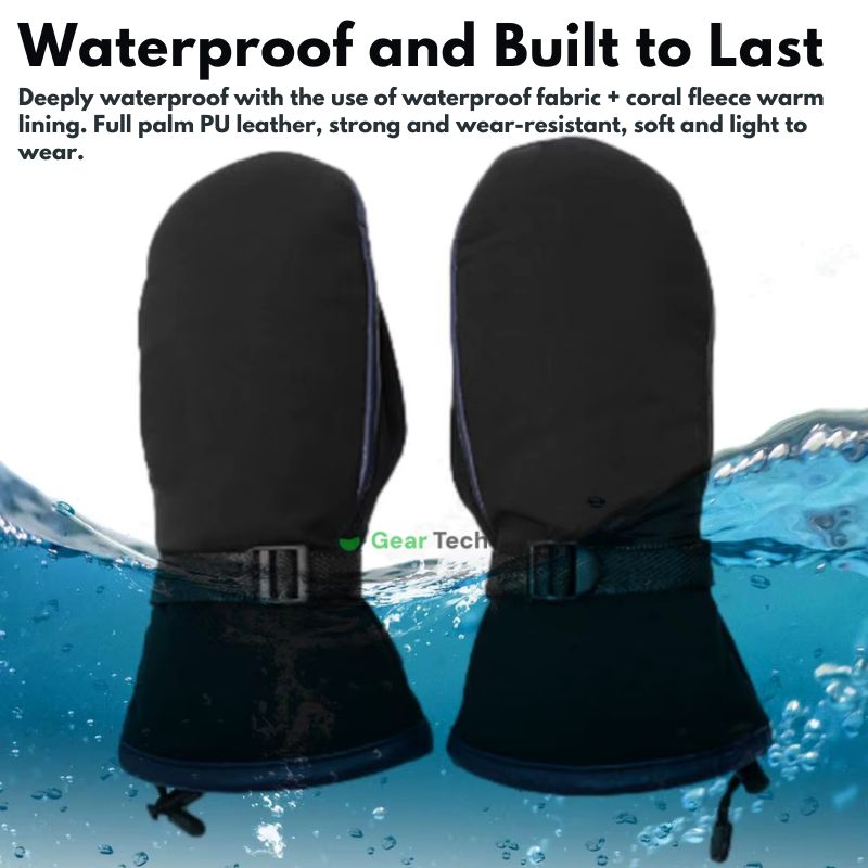 USB-elektrische beheizte Handschuhe | Plug-and-Play, doppelseitige Heizung, wasserdichtes Design, geeignet für Skifahren, Wandern und täglichen Winterschutz