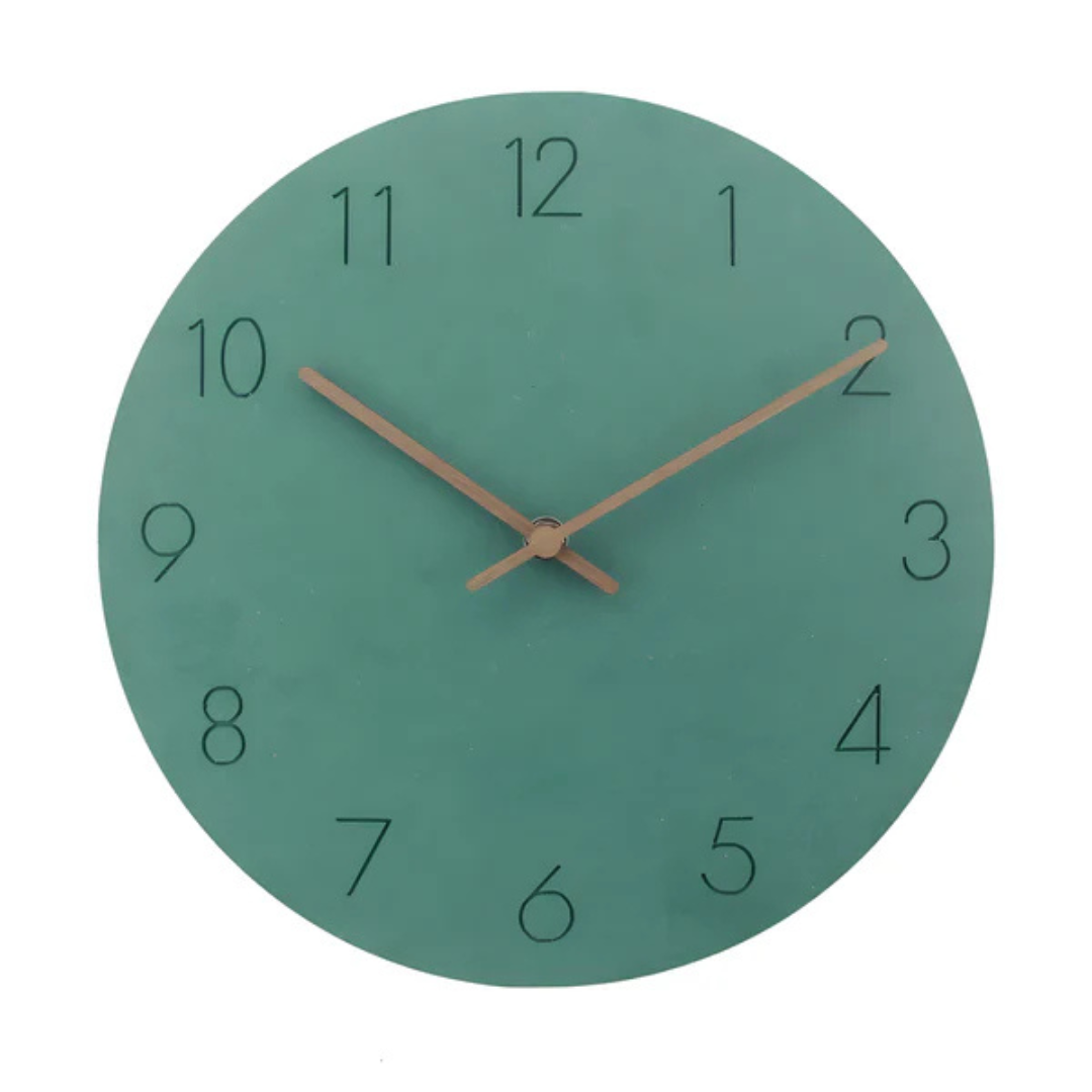 Nork - Minimalistische Holz-Wanduhr