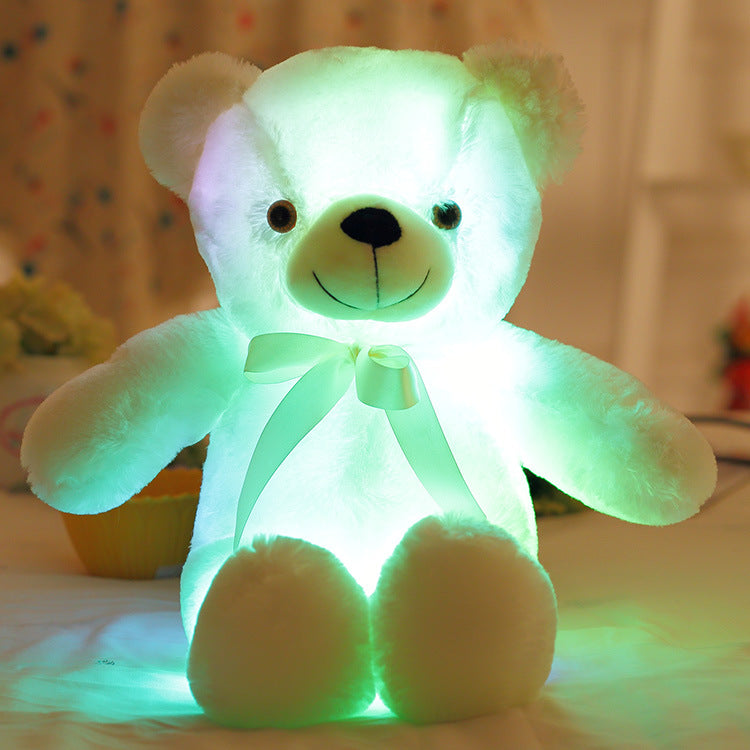 GlowBear | Bunter LED Licht Teddybaer Plüsch Spielzeug Weihnachtsangebot