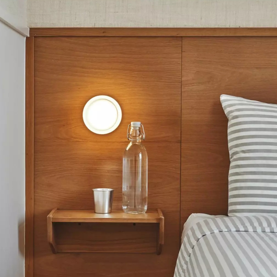 Moderne Glas Runde Wandlampe LED 1-Licht