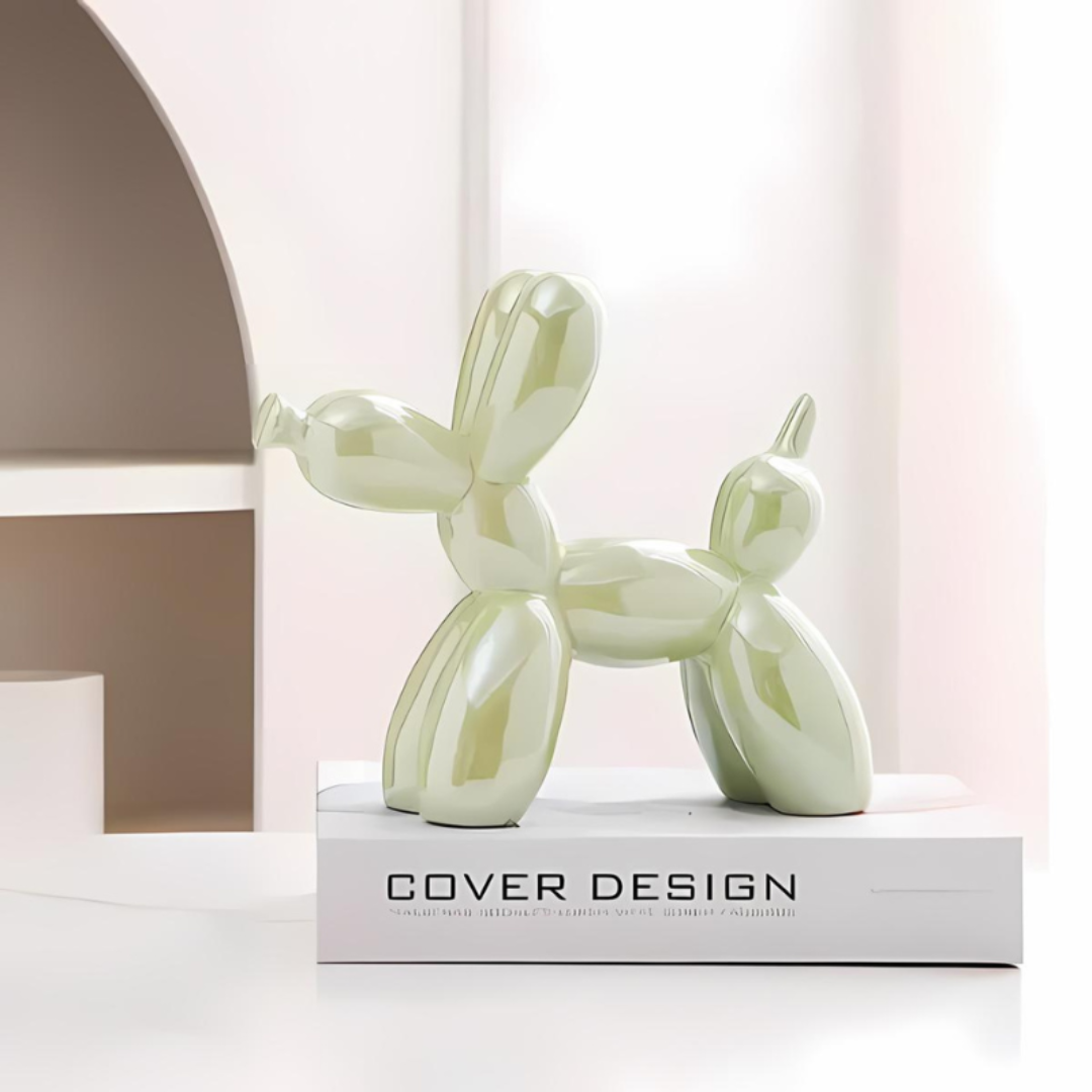 Nyxis - Dekorative Keramik Ballonhund Statue