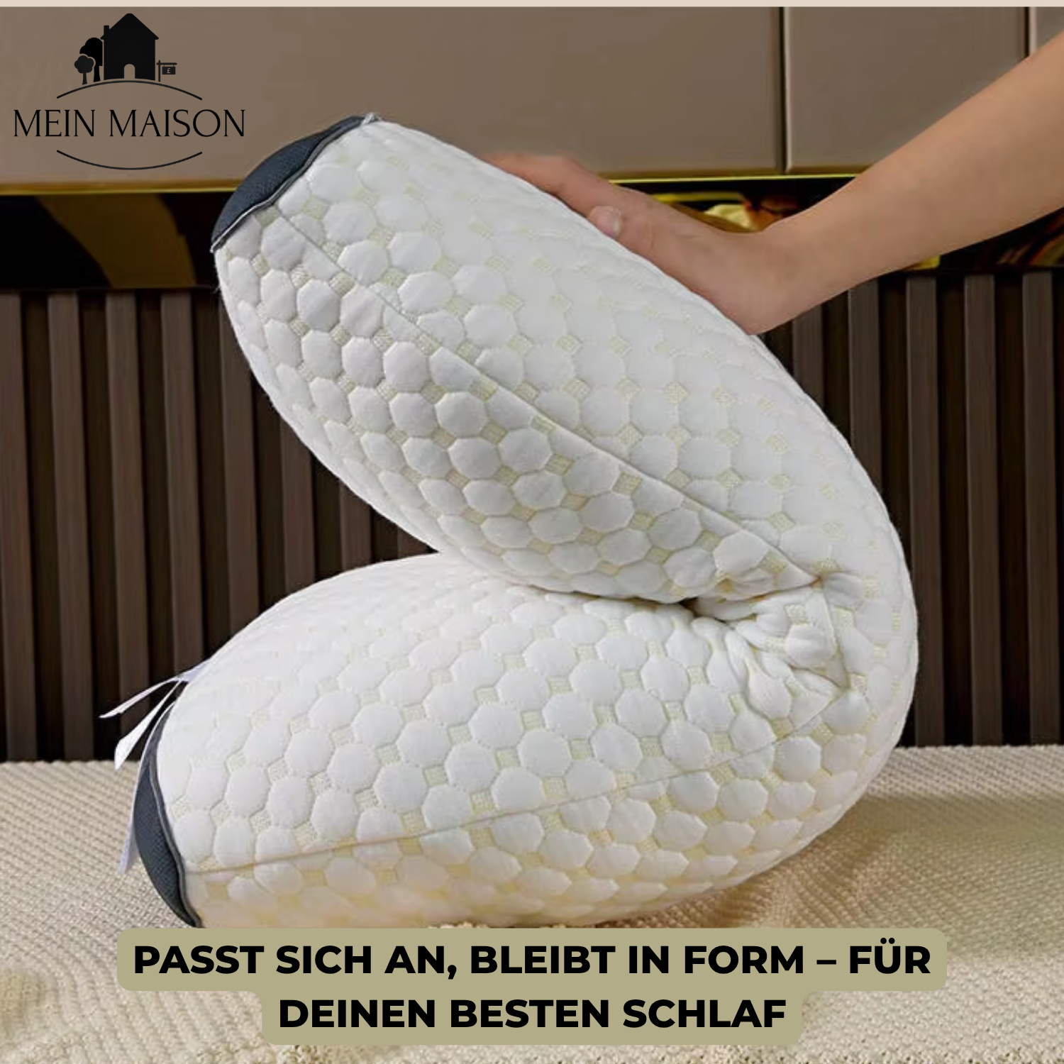Ergonomisches Nackenkissen Memory-Schaum Atmungsaktives Kontur