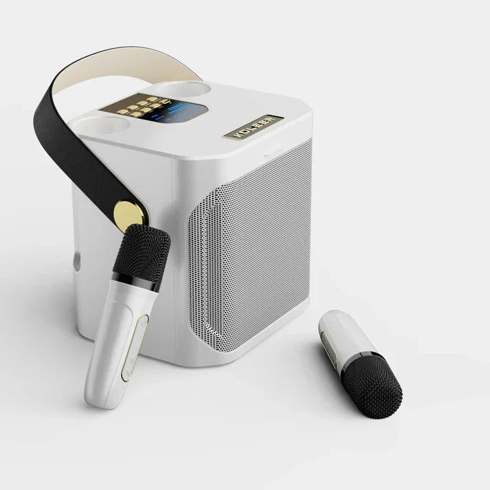 SoundJoy Karaoke Lautsprecher – Tragbare Bluetooth Boombox mit 360 Surround