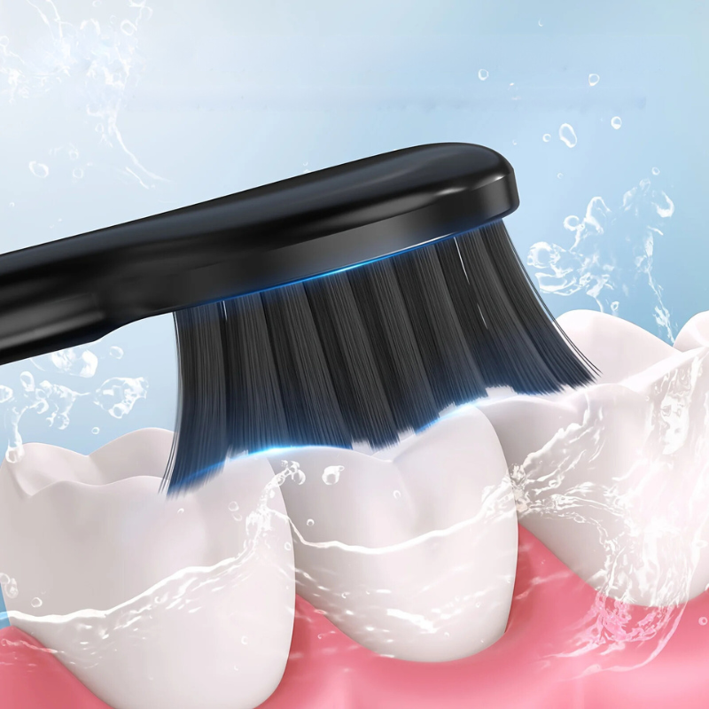 GlowSmile Sonic Zahnbürste – Wiederaufladbar mit 5 Modi und 8 Bürstenköpfen