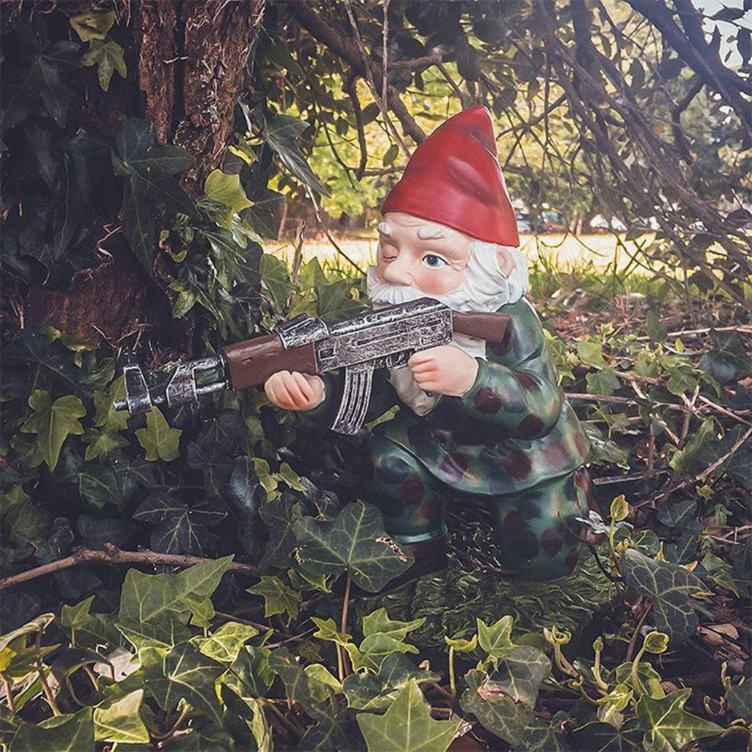Drelix - Militärischer Gartenzwerg