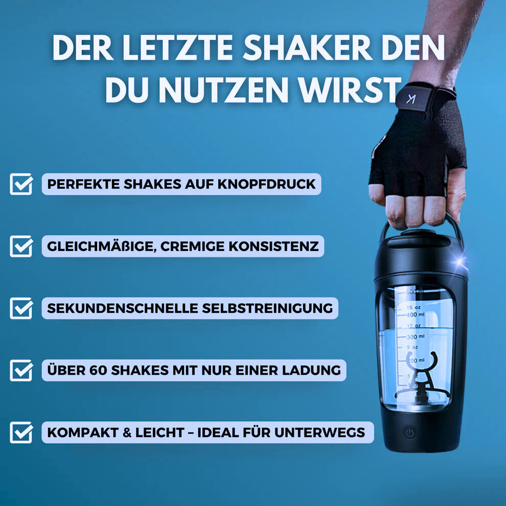 MixMaster Shaker Flasche | 100% klumpenfrei, auslaufsicher & BPA-frei Lösung