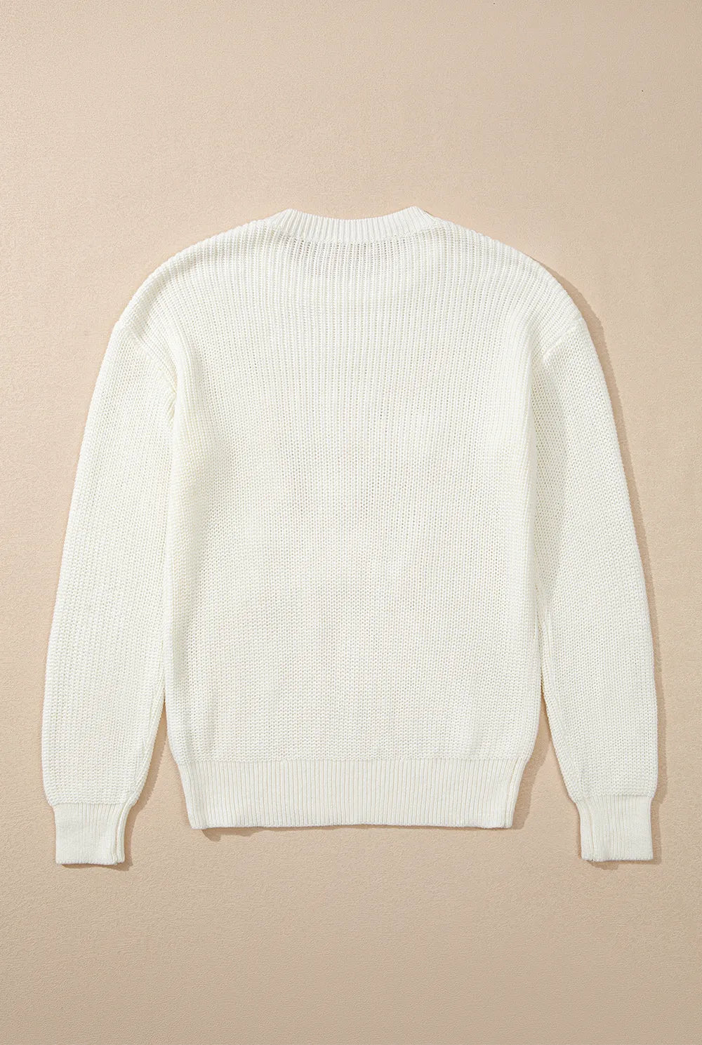 Weißer Fröhlicher und Heller Zuckerstangen-Text Weihnachts-Pullover