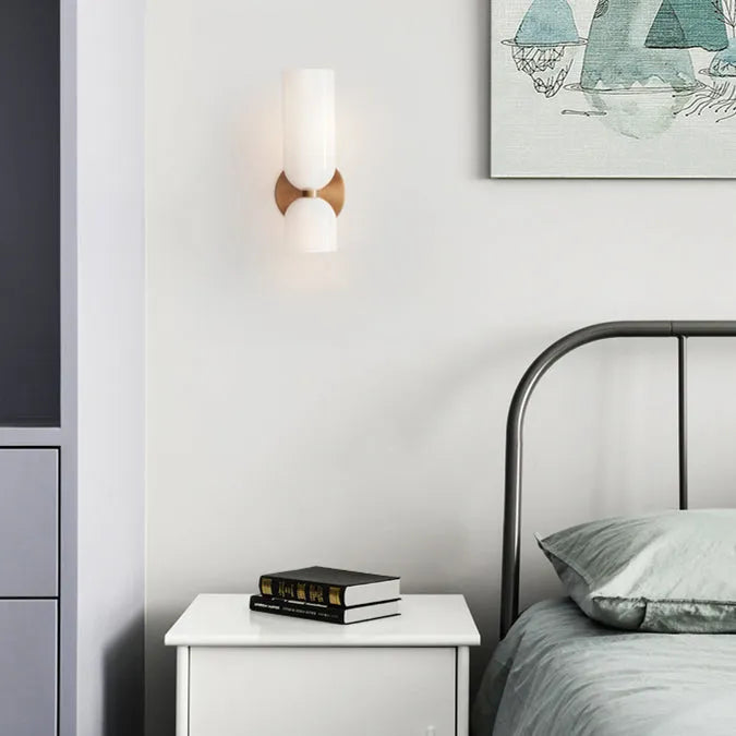 Doppeltköpfige Glas-Wandlampe LED-Wandleuchte