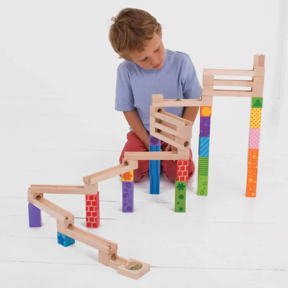 Endloser Bau-Spaß Murmelbahn Set für kreatives Spielen