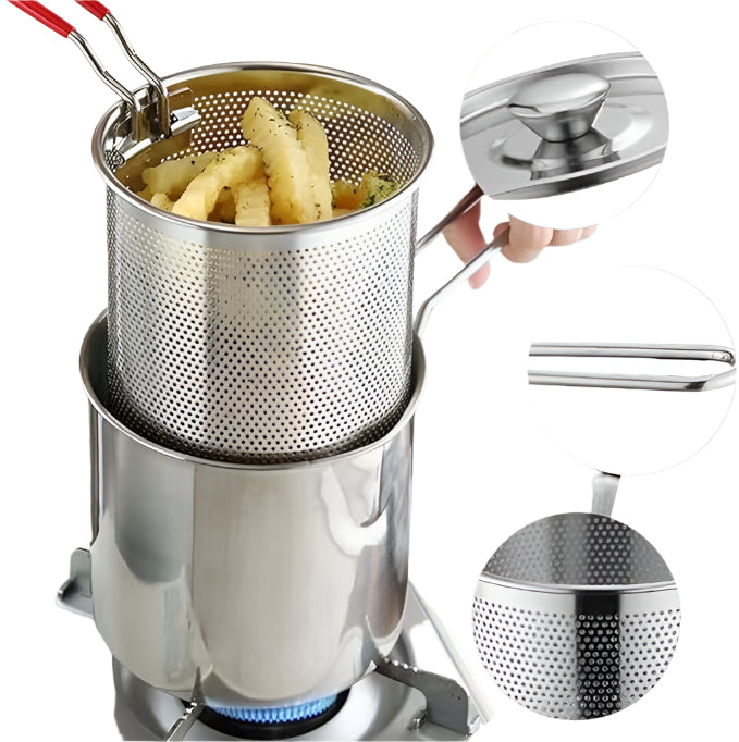 GourmetFry Deluxe Fritteuse für Kartoffeln | Hochwertige Fritteuse für knusprige und köstliche Kartoffeln zu Hause