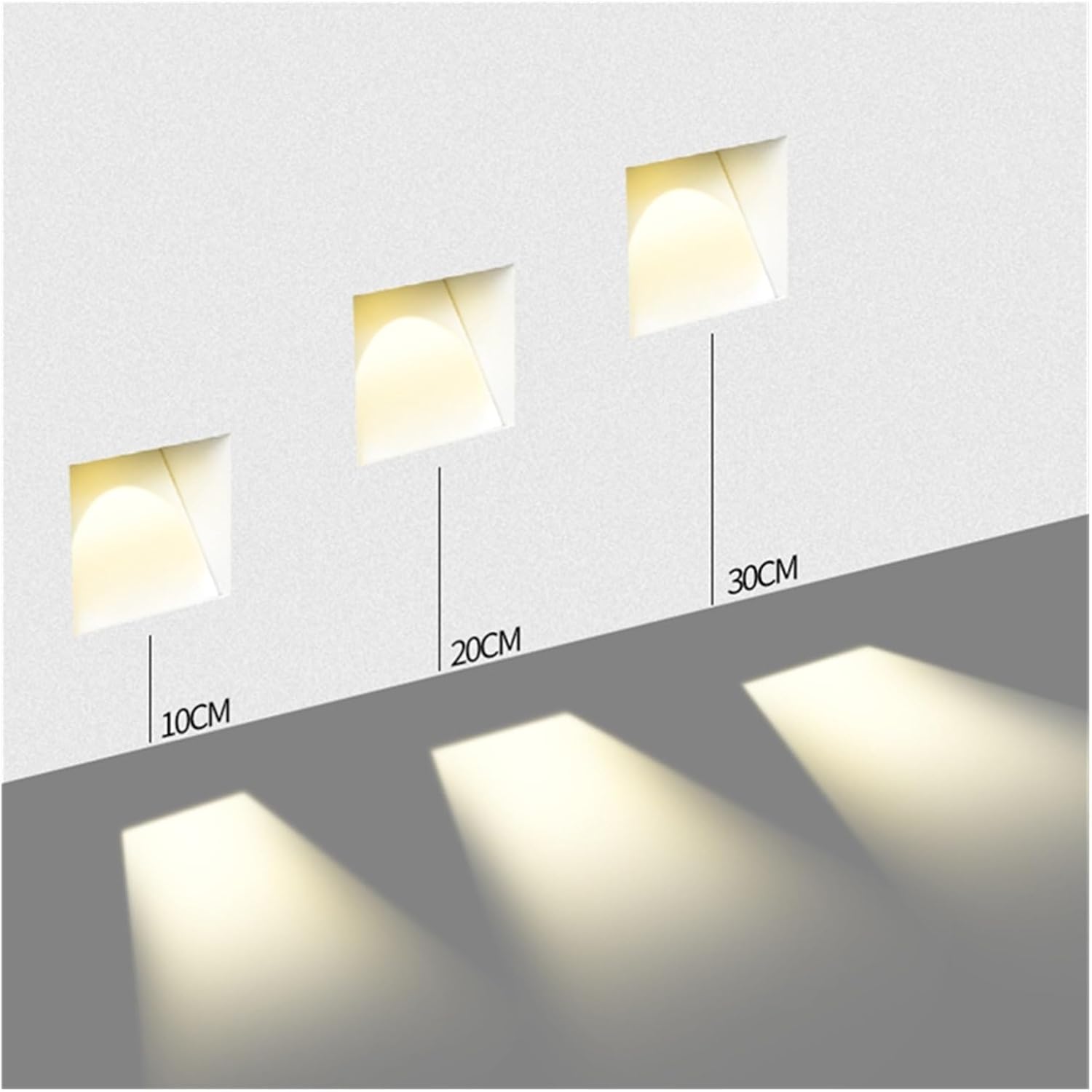 Nordic Rahmenloser Edelstahl Treppen LED Wand 1-Licht