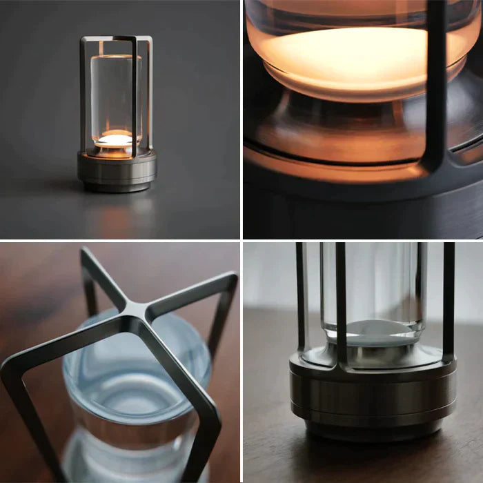 Elegante Kristall Tischlampe