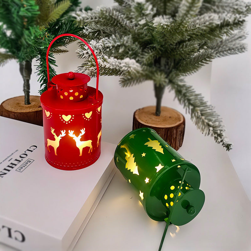 Elektronische Weihnachtskerze mit Flackerndem LED Licht – Dekorative Eisenkerze für Innenräume