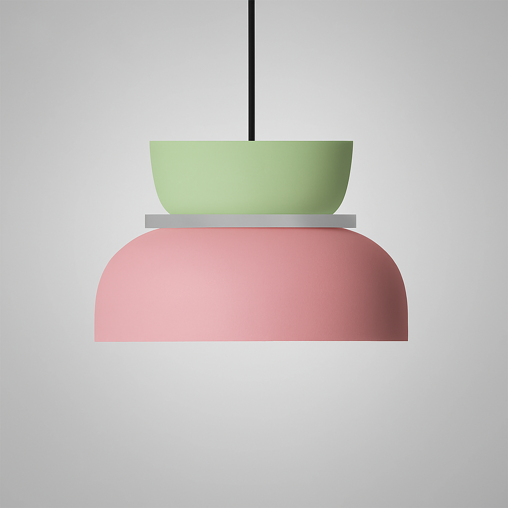 Nordic Zinklegierung Dual-Tone Kuppel Pendelleuchte LED 1-Licht
