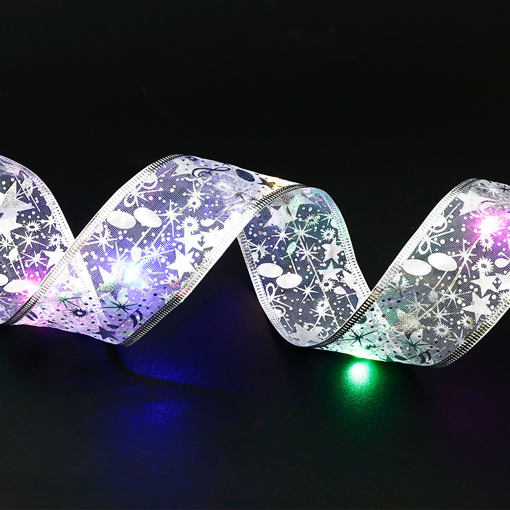Dekoratives Band mit Bunter LED-Beleuchtung – 5cm Breites Stofflichtband