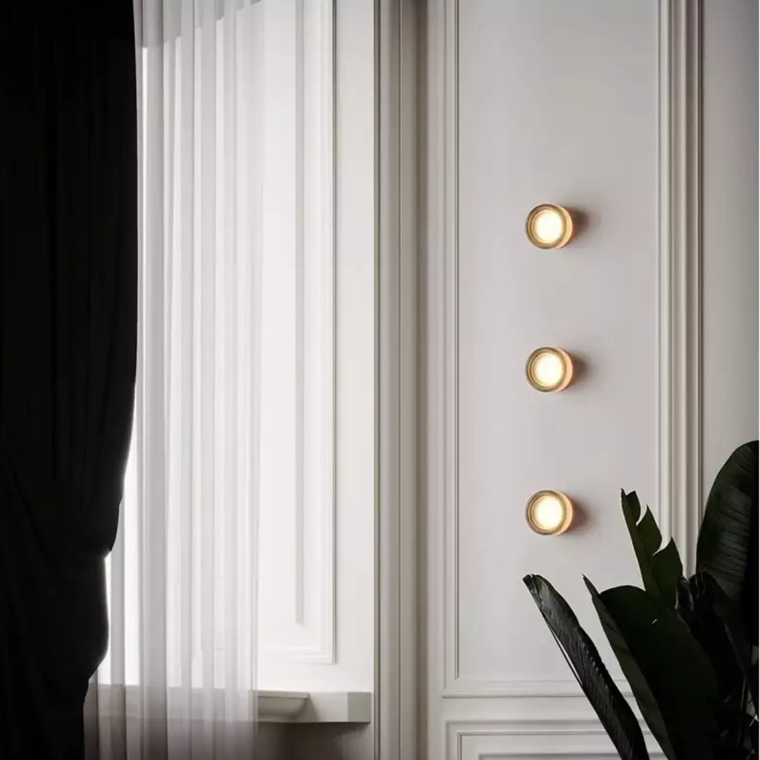 Moderne Glas Runde Wandlampe LED 1-Licht