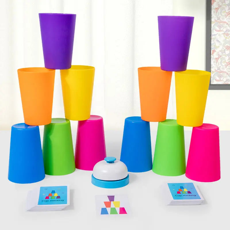 Montessori Stapelbecher Bildungs-Spielzeug