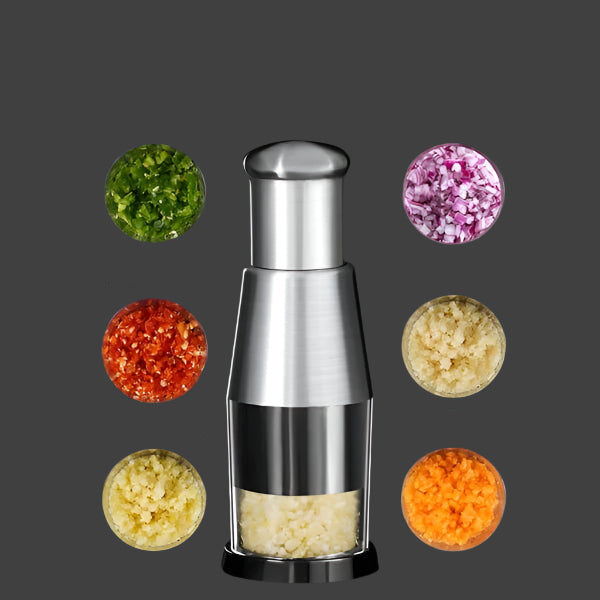 GourmetEssence Edelstahl Knoblauchpresse | Effizient und stilvoll für perfekte Knoblauchpaste