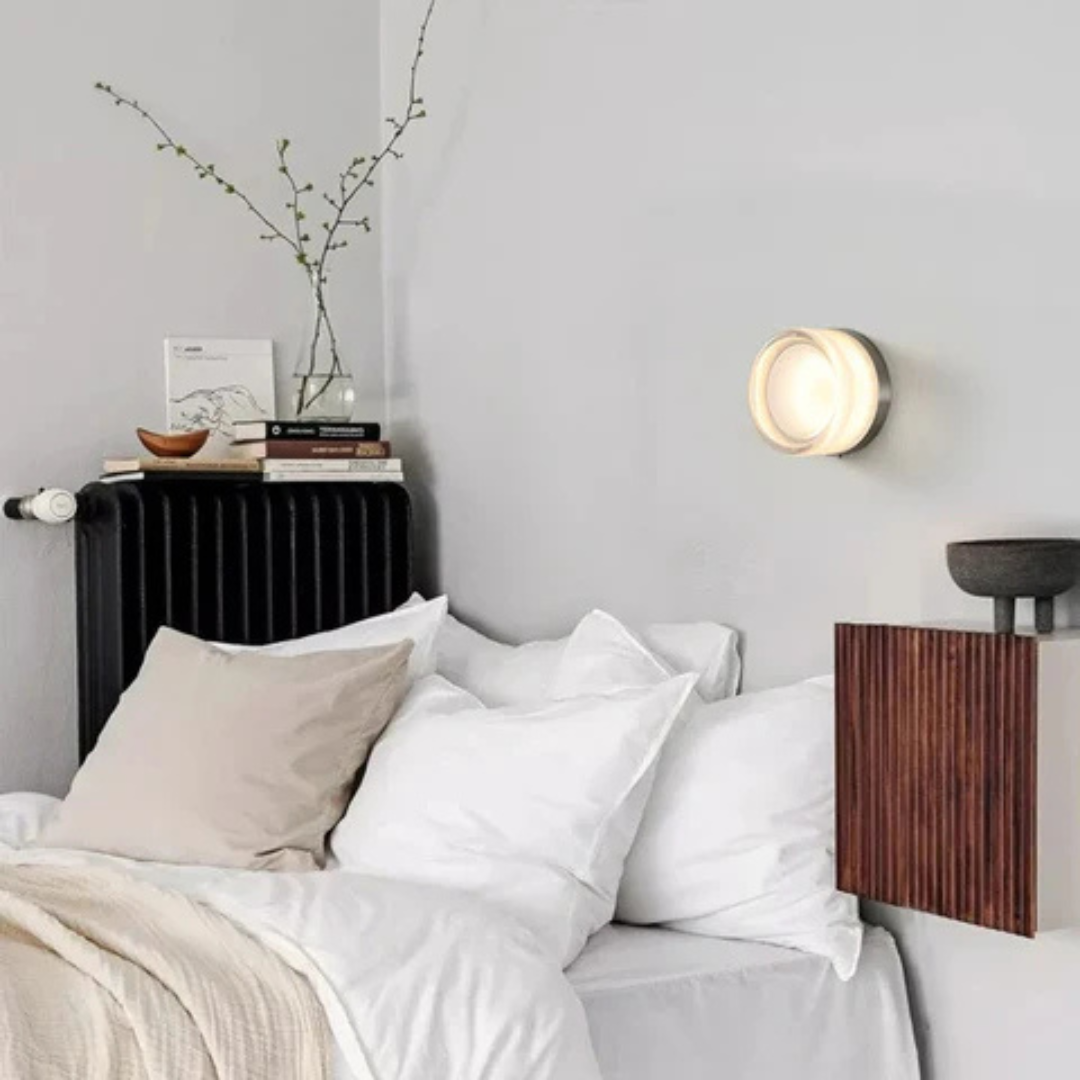 Moderne Glas Runde Wandlampe LED 1-Licht