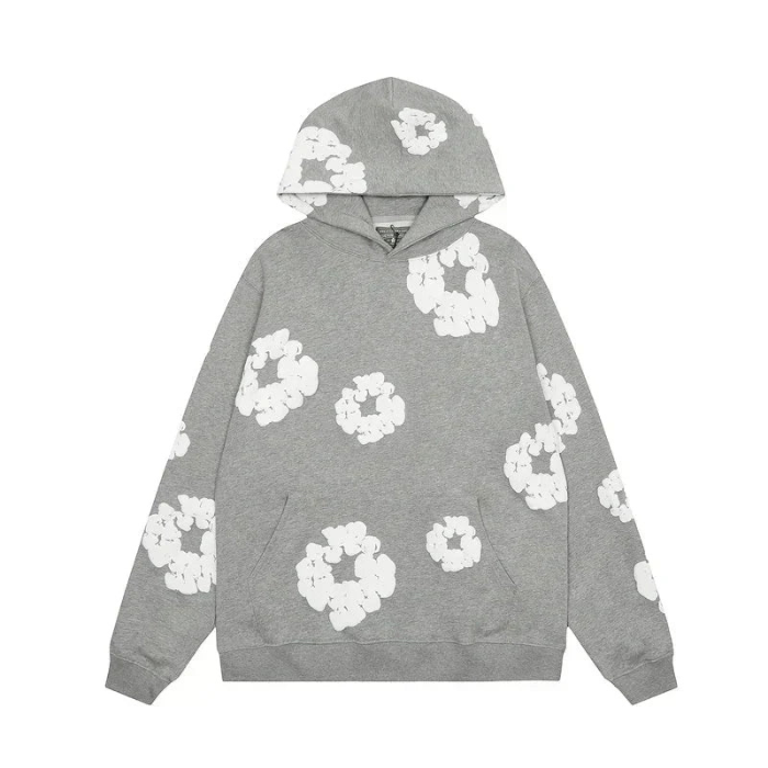 Ensemble Caleb mit Kapuze und weitem Blumen-Hosen