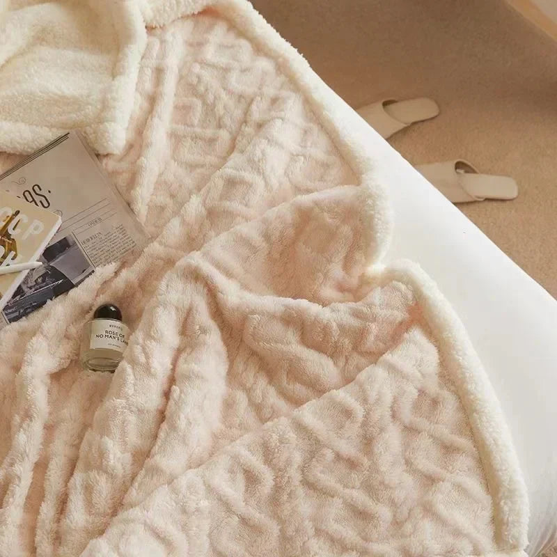 Dicke Winter-Fleece-Decke - LuxyCozy