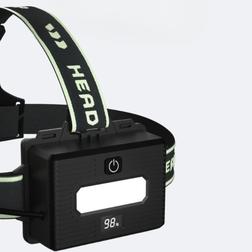 BrightTrail – 10.000 Lumen Stirnlampe mit einstellbarem Strahl und Powerbank-Funktion