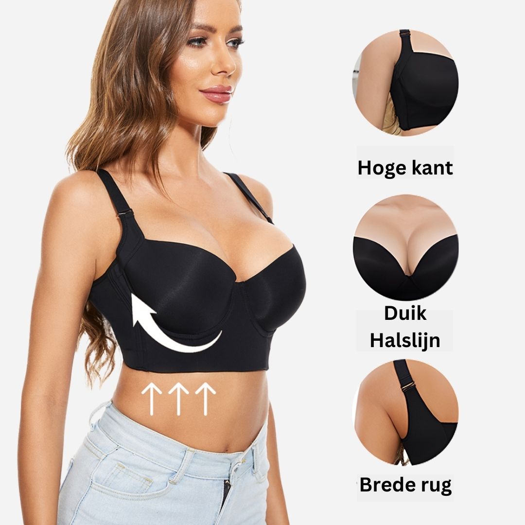 CurvEase | Tiefe Cup Push-Up BH