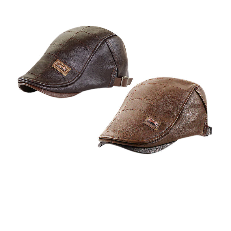 ElderLux Plüsch Leder Baret | Gemütliche Eleganz für ein warmes Wintererlebnis