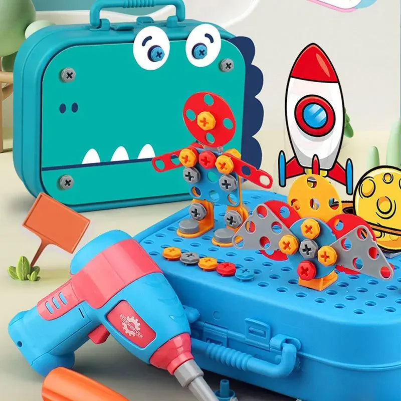 Montessori 3D-Werkzeugkoffer für Kinder
