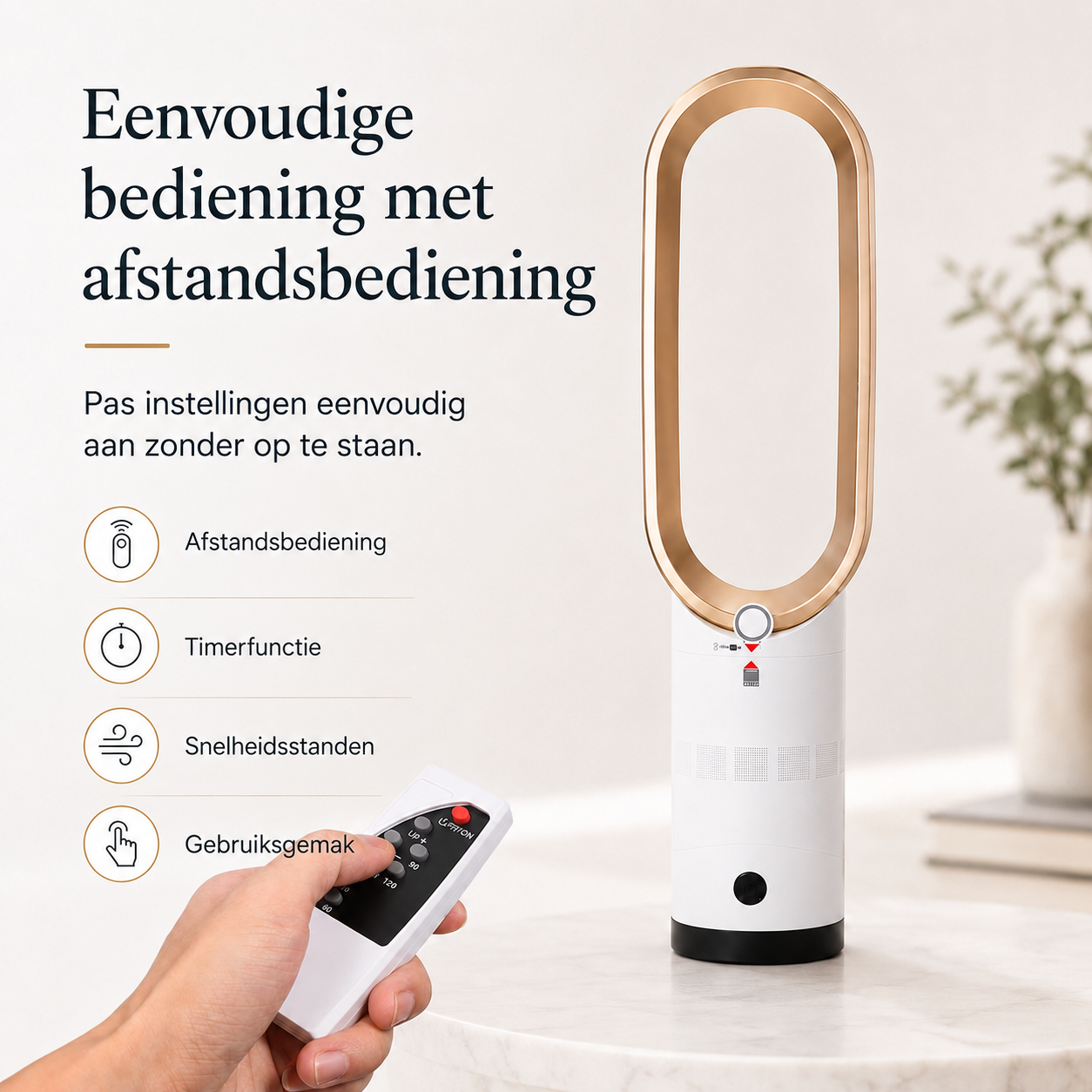 Airpure | Kompakter 3-in-1 Luftreiniger & Kühler | Mit Oszillation & LED Touch-Bedienfeld