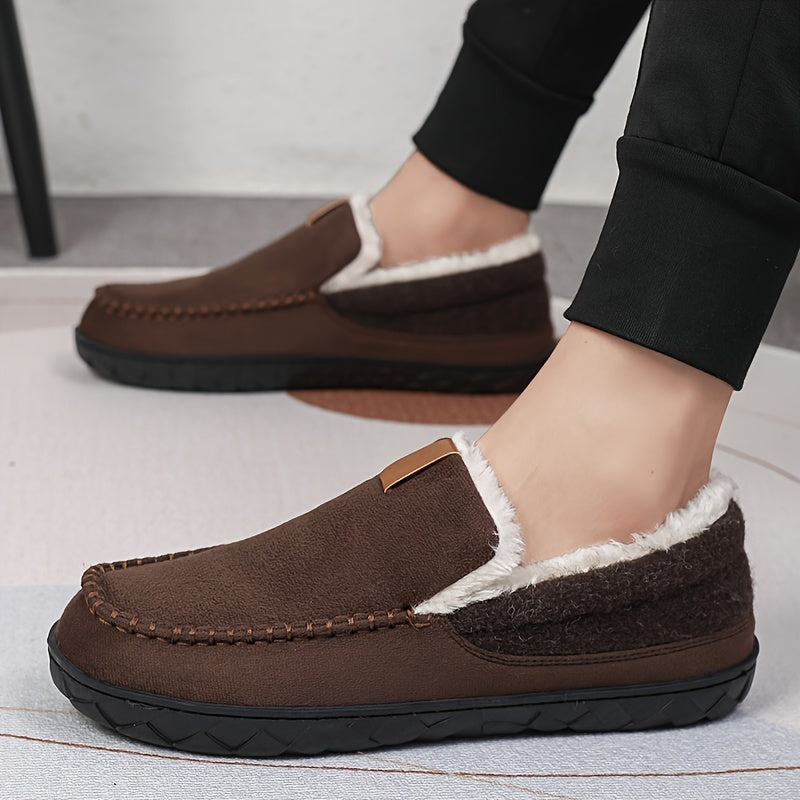 Winter Hausschuhe für Herren – Warme Schaffell Slipper für Zuhause