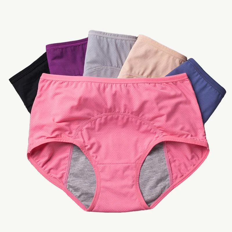 Auslaufsichere Höschen mit hoher Taille (Übergrößen)