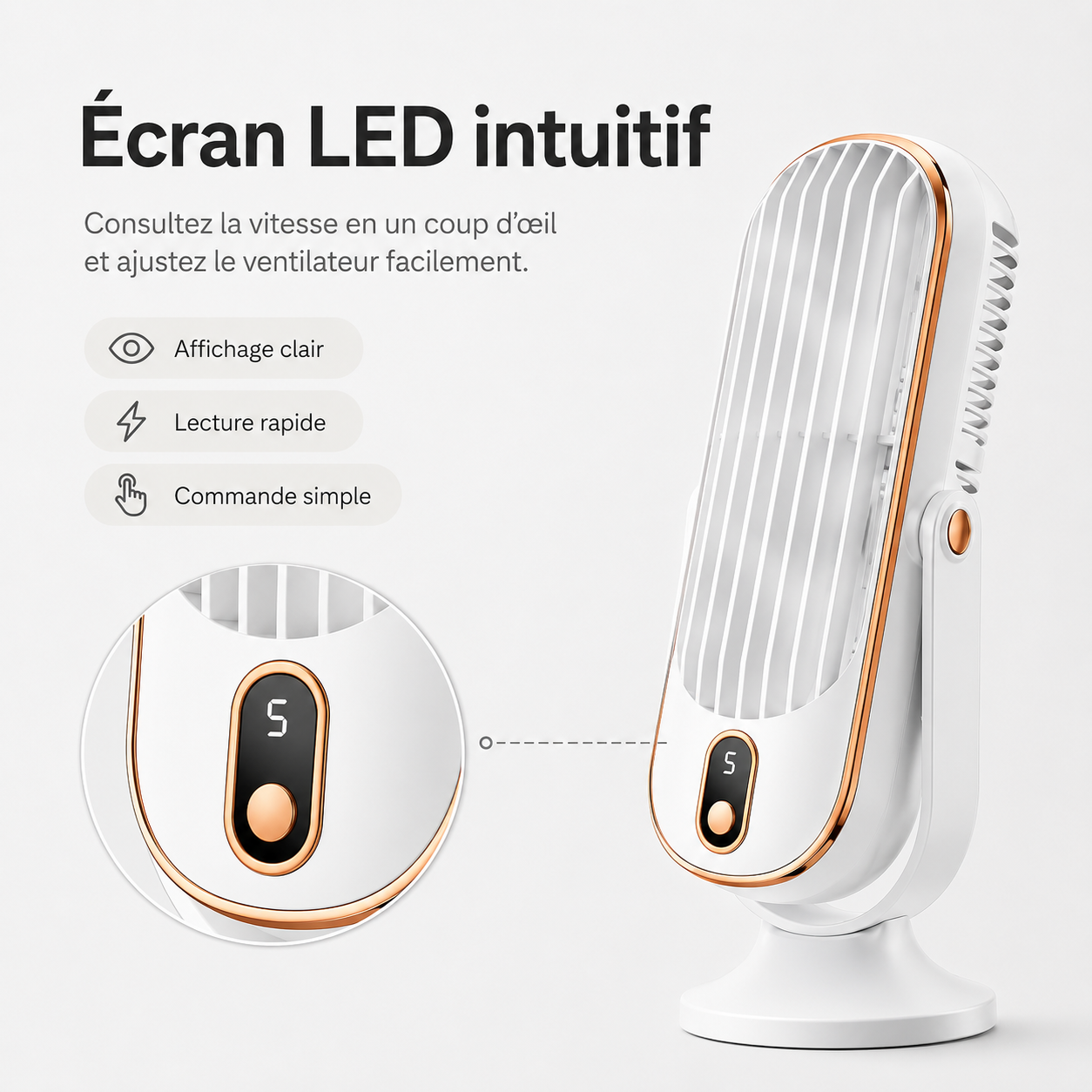 AeroLux Elite Kühlventilator | Dualmotor, 720° Rotation, USB wiederaufladbar & ultra-leise für ultimativen Komfort überall