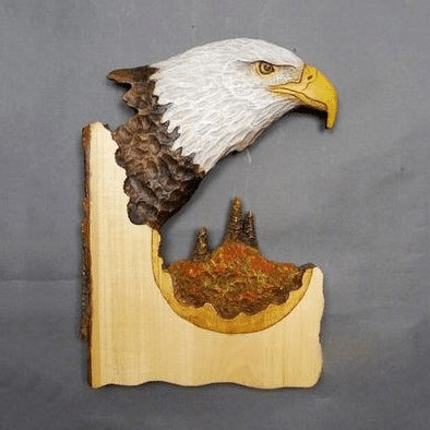 Frendorf Tier Holzschnitzerei Wanddekoration Handgemacht