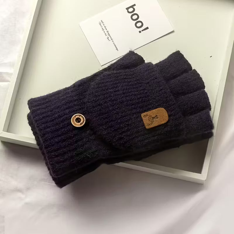 Herren WinterPro Fingerlose Handschuhe – Dick, Warm und Bequem