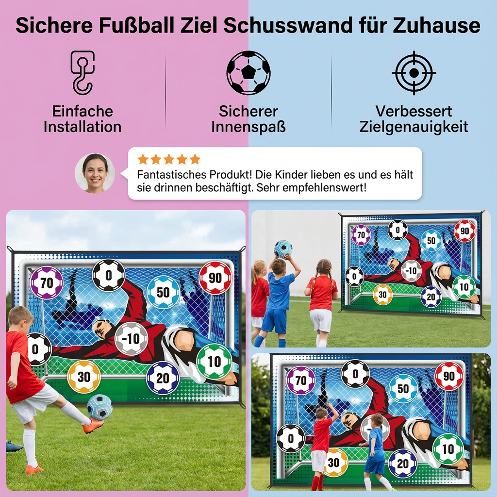 Heim Fußballtor Schusswand Sicher und Effektiv