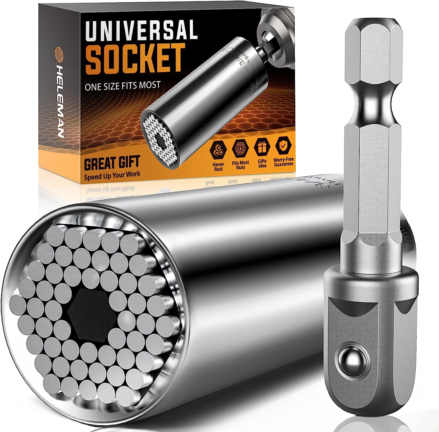 SocketUniversal - ersetzt mehr als 100 Größen von Muttern, Schrauben und Bolzen