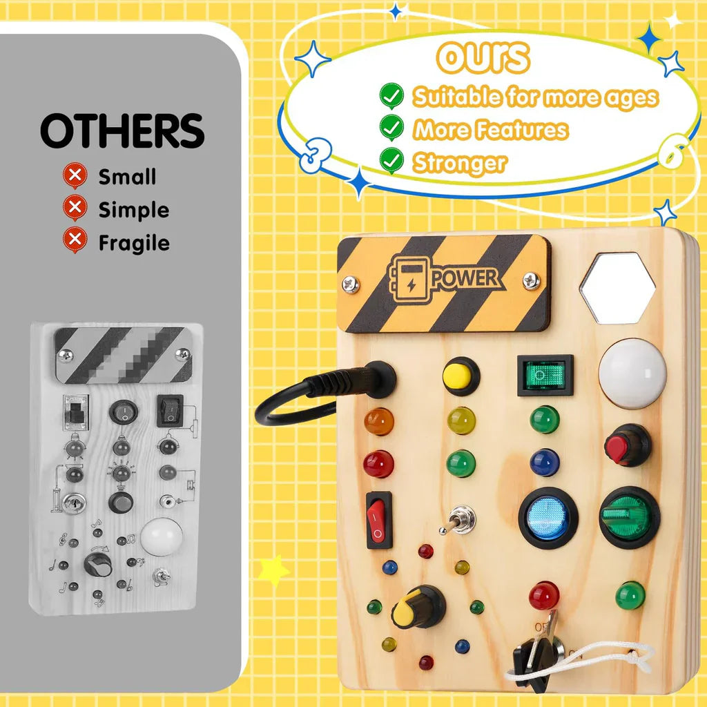 GlowBoard - Pädagogisches Pinnwand für Kleinkinder mit LED-Beleuchtung