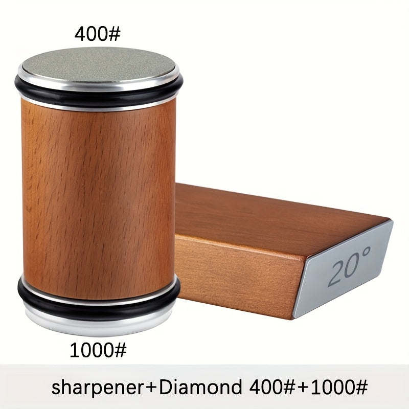 EdgeCraft DuoSharp Schleifsteinsatz mit Magnetischer Halterung für Winkel von 15° und 20° für Holz und Metall