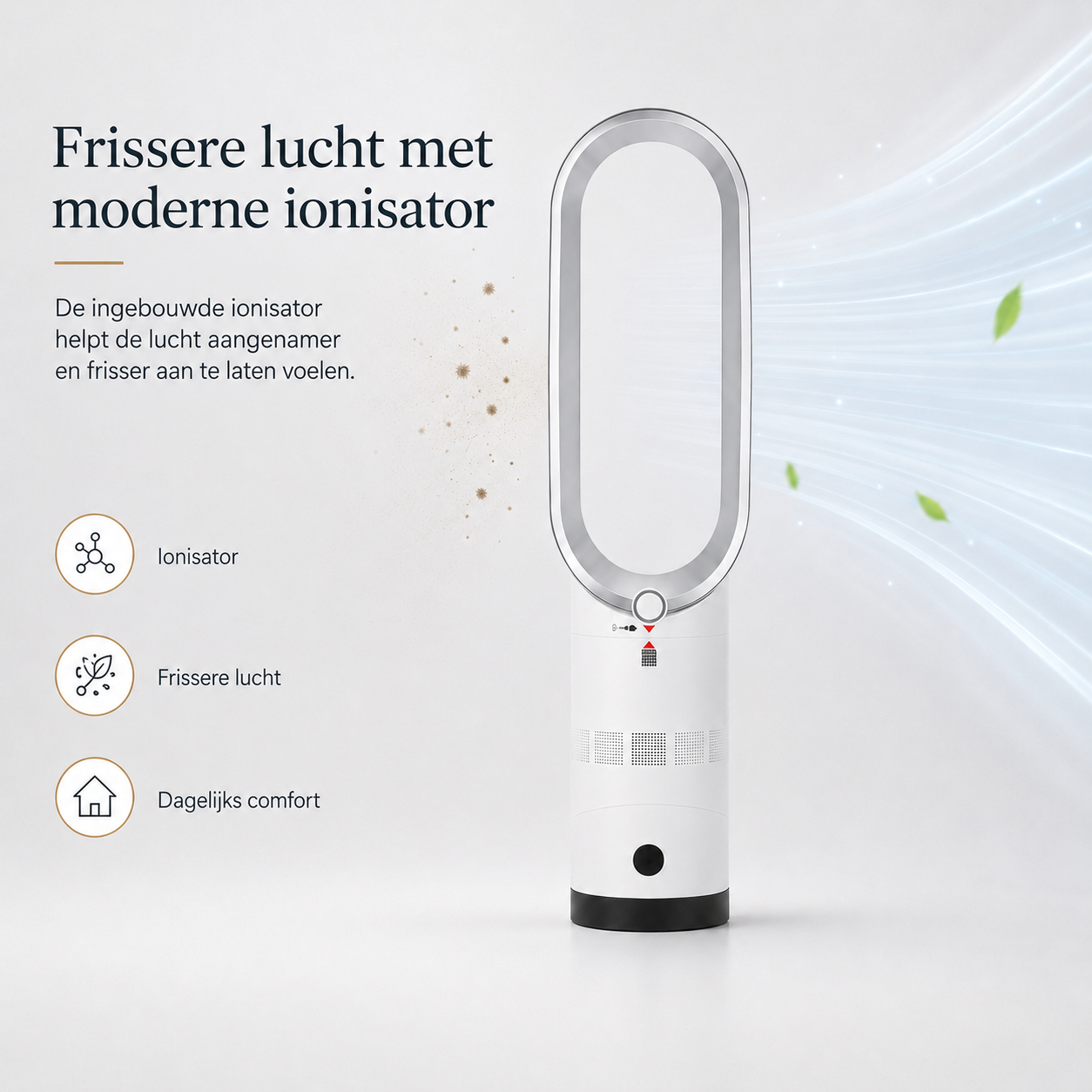 Airpure | Kompakter 3-in-1 Luftreiniger & Kühler | Mit Oszillation & LED Touch-Bedienfeld