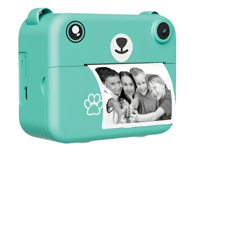 SnapKid - Kompakte Sofortbildkamera für Kinder - 1080P HD, Foto & Video, Inklusive Druckpapier & USB-Ladegerät